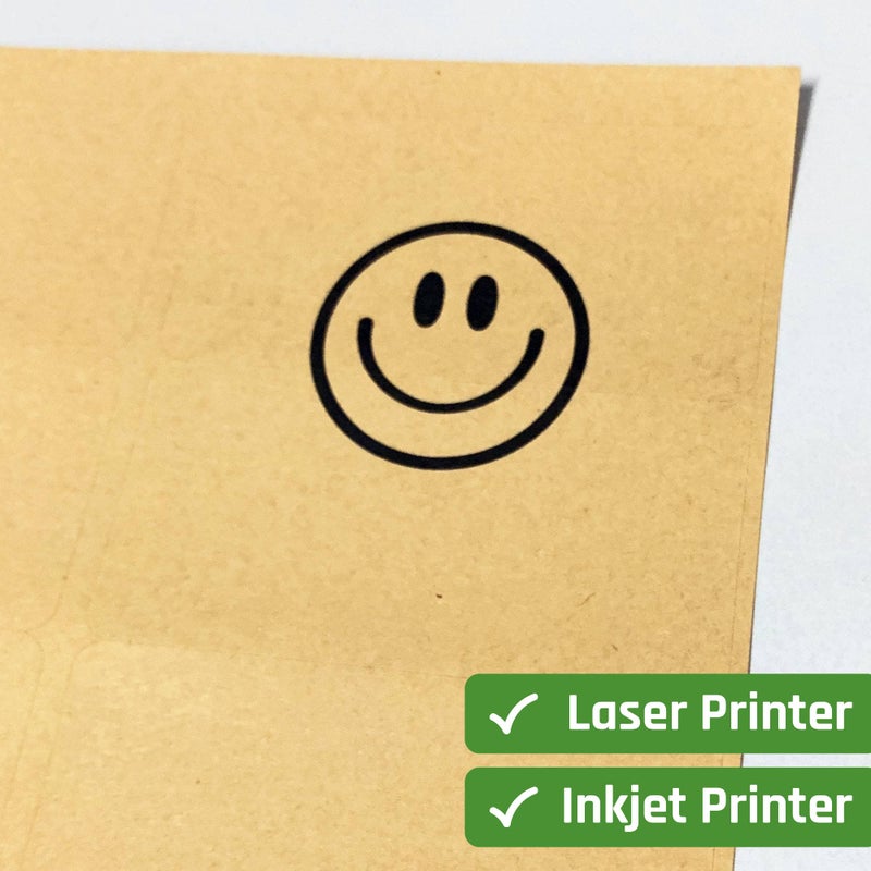 TownStix 30 Sheets, Kraft Sticker Paper Labels, Laser/Inkjet Printing - Letter Size (8.5 x 11) - Image 4